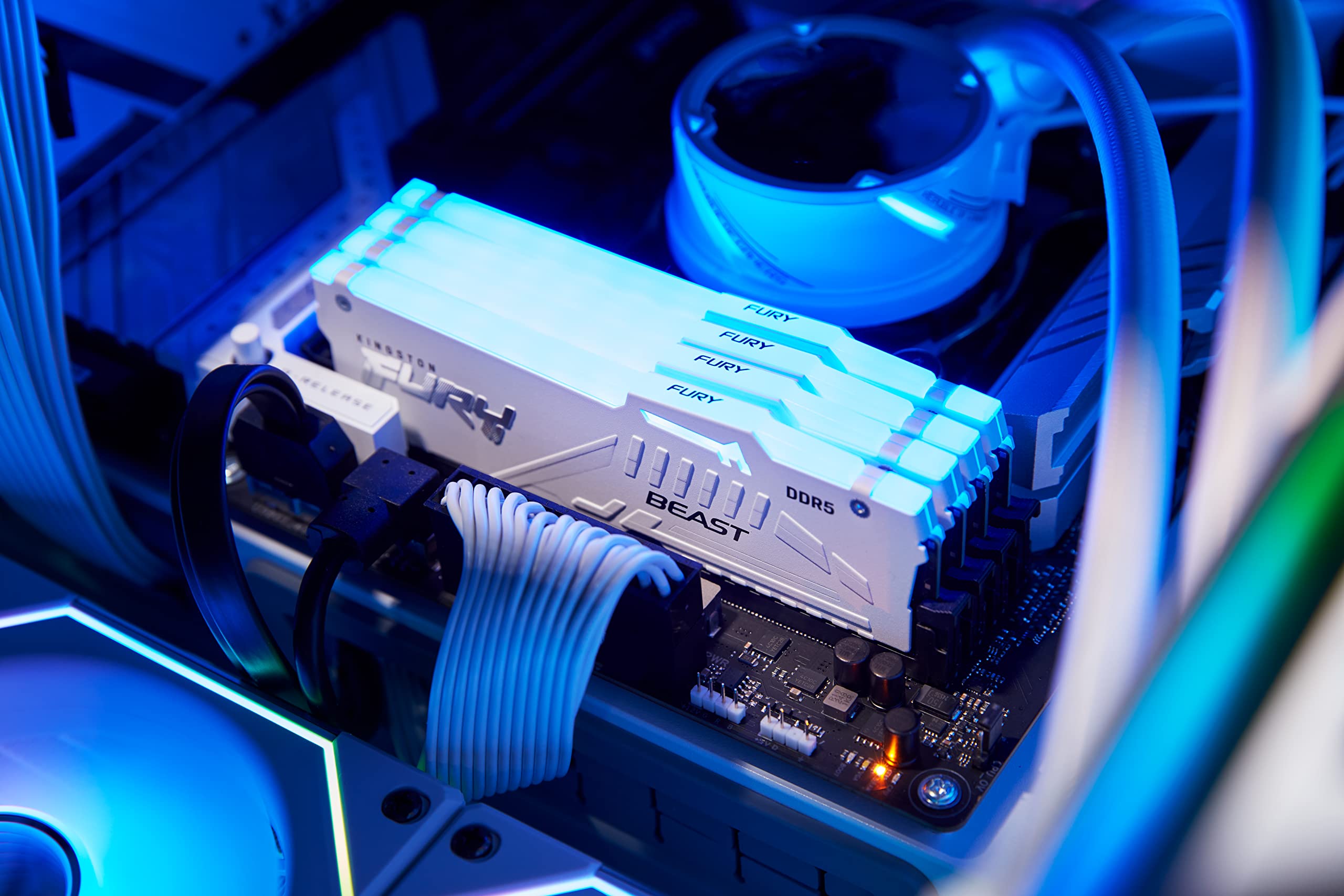 Foto 8 pulgar | Memoria Kingston Fury Beast White Rgb 64 Gb (2 X 32 Gb) Ddr5 - Venta Internacional.