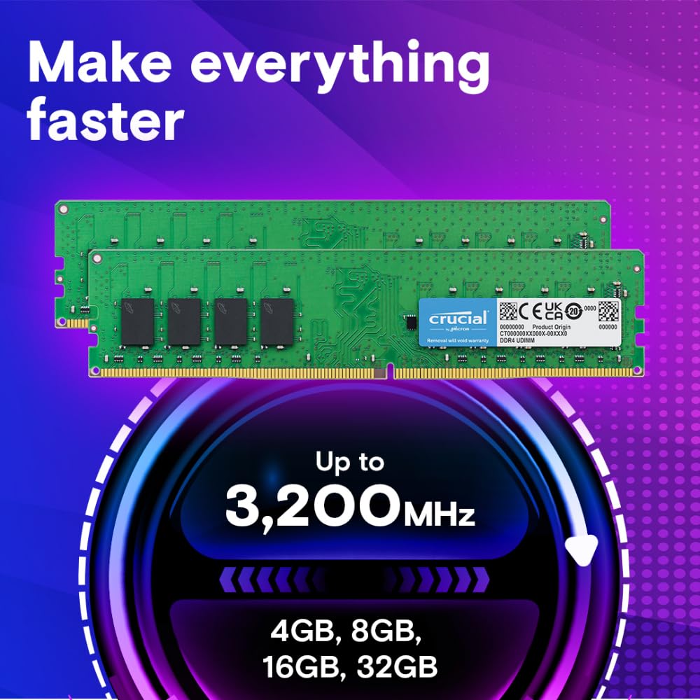 Foto 3 pulgar | Ram Crucial Ct16g4dfra32a 16 Gb Ddr4 3200 Mhz Cl22 - Venta Internacional