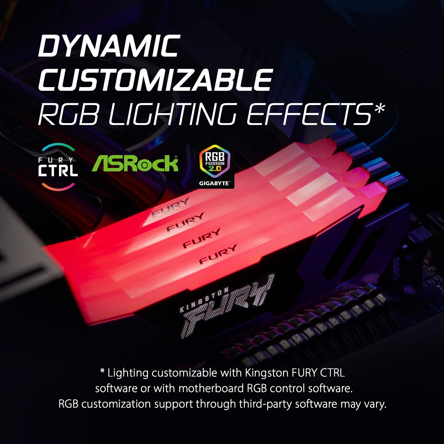 Foto 3 pulgar | Memoria Kingston Fury Renegade Rgb 32 Gb (2 X 16 Gb) Ddr5 De 6400 Mt/s - Venta Internacional.
