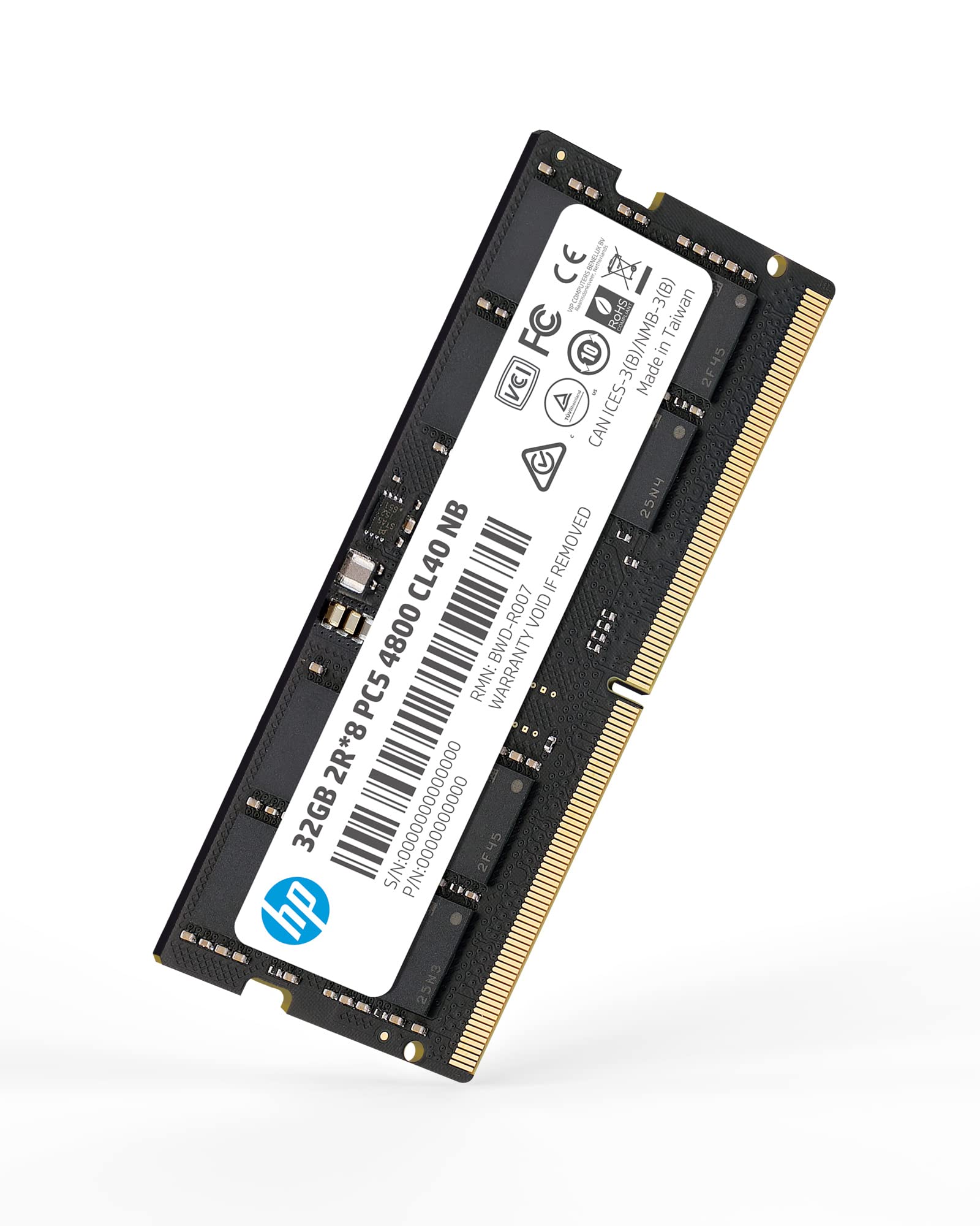 Memoria Ram Hp X1 32 Gb Ddr5 4800 Mhz Sodimm Cl40 Sin Ecc - Venta Internacional.