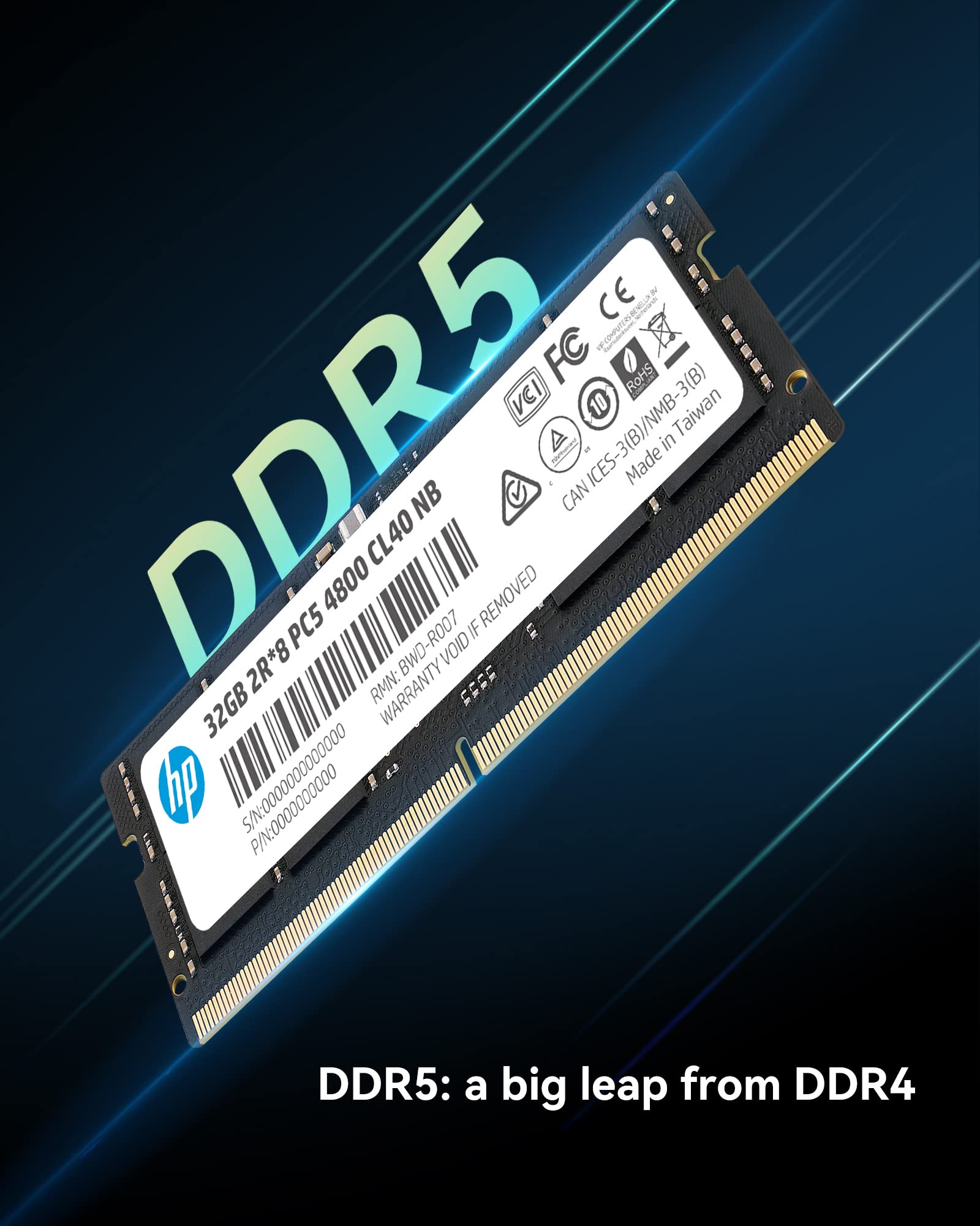 Foto 3 pulgar | Memoria Ram Hp X1 32 Gb Ddr5 4800 Mhz Sodimm Cl40 Sin Ecc - Venta Internacional.