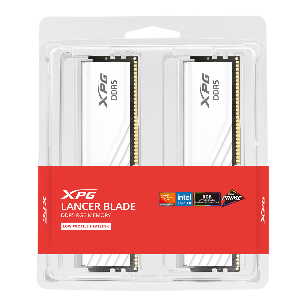 Foto 5 pulgar | Ram Adata Lancer Blade Ddr5 32gb(2x16) 6400 Blanco Ax5u6400c3216g-dtlabrwh