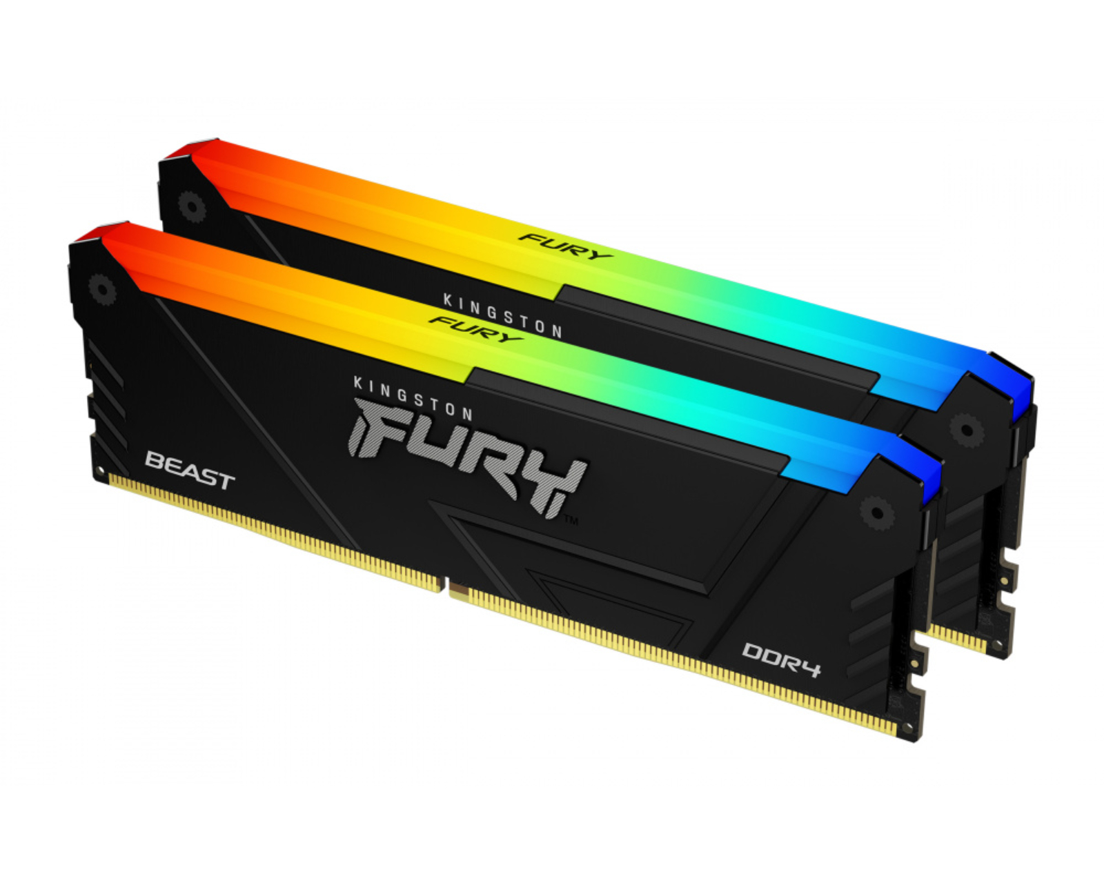 Kit Memoria Ram Kingston Fury Beast Rgb Ddr4 3200mhz 32gb (2 X 16gb) Non-ecc Cl16