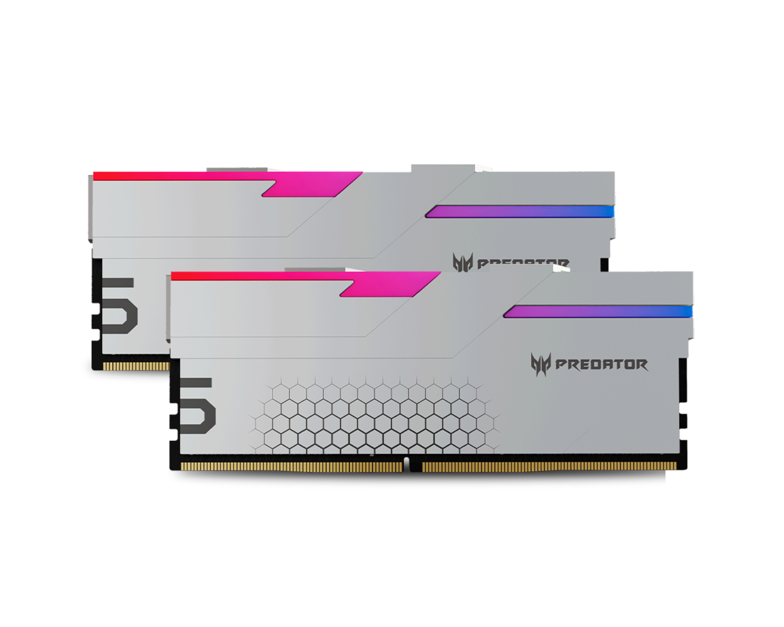 Kit Memoria Ram Acer Predator Hermes Ddr5 7200mhz 32gb - 2 X 16gb Cl34 Xmp Plata
