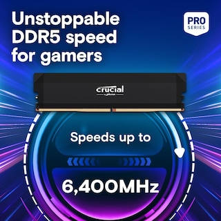 Foto 2 | Kit Ddr5 Ram Crucial Pro De 64 Gb (2 X 32 Gb) Cl40 De 6000 Mhz, Color Negro - Venta Internacional.