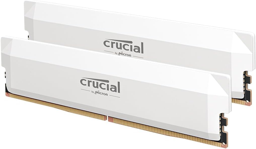Foto 2 pulgar | Kit Ram Crucial Pro Ddr5 de 32 Gb (2 X 16 Gb) Cl38 De 6400 Mhz Blanco - Venta Internacional