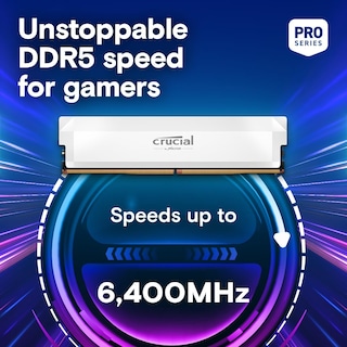 Foto 2 | Kit Ram Crucial Pro Ddr5 de 32 Gb (2 X 16 Gb) Cl38 De 6400 Mhz Blanco - Venta Internacional
