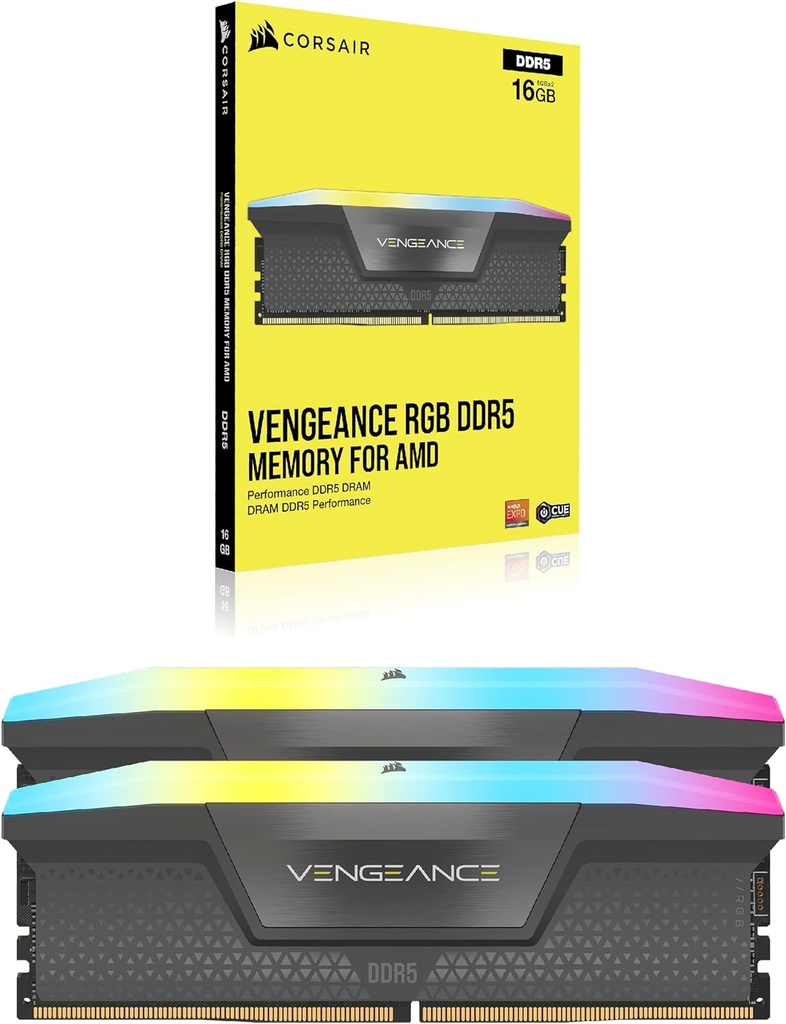 Foto 3 pulgar | Ram Corsair Ddr5 Vengeance 2x16 32gb 5600 Gris Rgb Cmh32gx5m2b5600z40