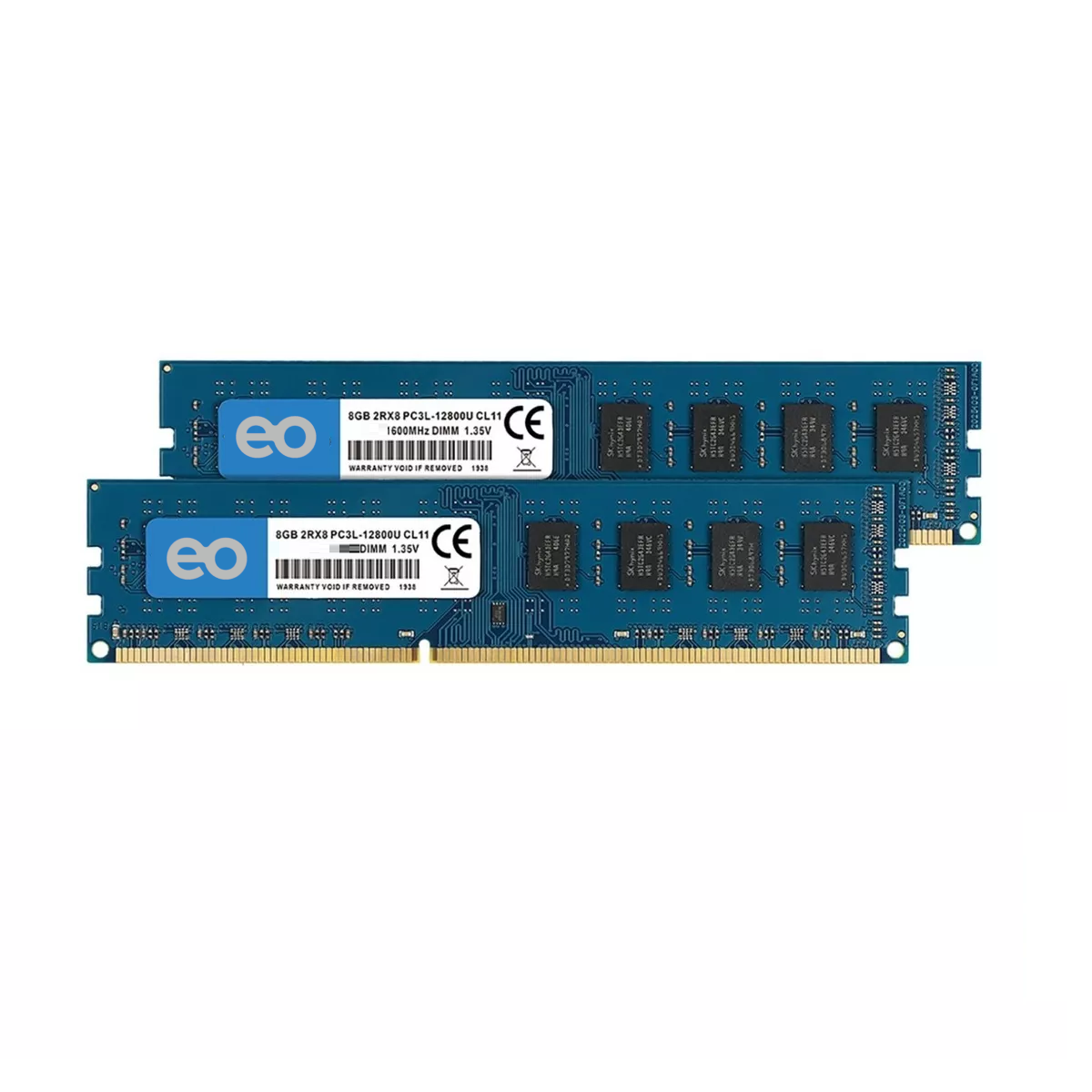 Foto 2 pulgar | Language Memoria Ram Ddr3l-1600 De 16gb (2x8gb) Eo Safe Imports Esi-9563-1 Azul