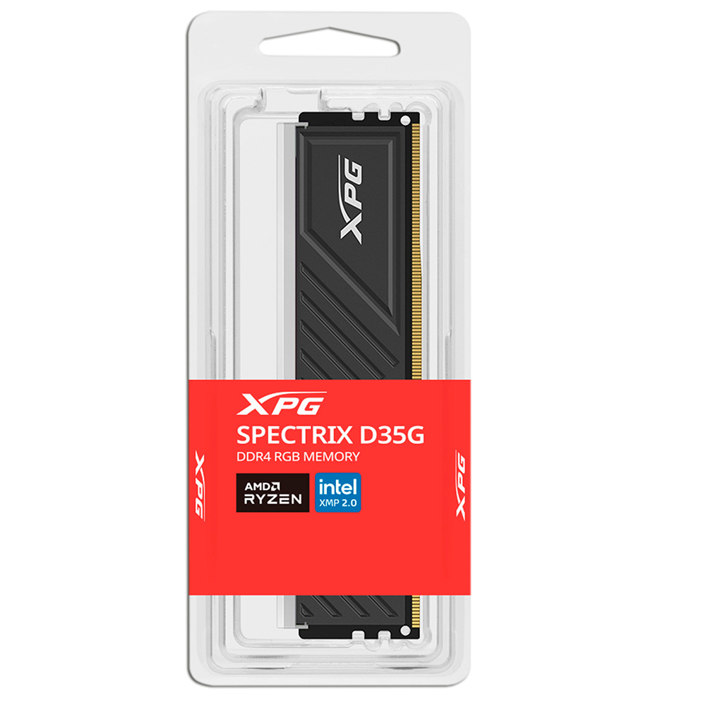 Foto 3 pulgar | Memoria Dimm Xpg Spectrix D35g Rgb, 8gb, Ddr4, 3200mhz, Cl16, Color Negro