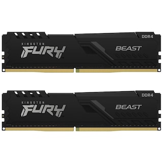 Foto 1 | Memoria Ram Ddr4 16gb 3200mt/s Kingston Fury Beast 2x8gb Negro Kf432c16bbk2/16