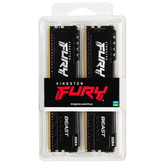 Foto 4 | Memoria Ram Ddr4 16gb 3200mt/s Kingston Fury Beast 2x8gb Negro Kf432c16bbk2/16