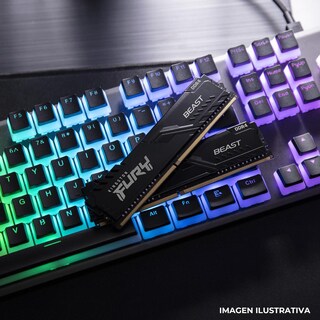 Foto 5 | Memoria Ram Ddr4 16gb 3200mt/s Kingston Fury Beast 2x8gb Negro Kf432c16bbk2/16