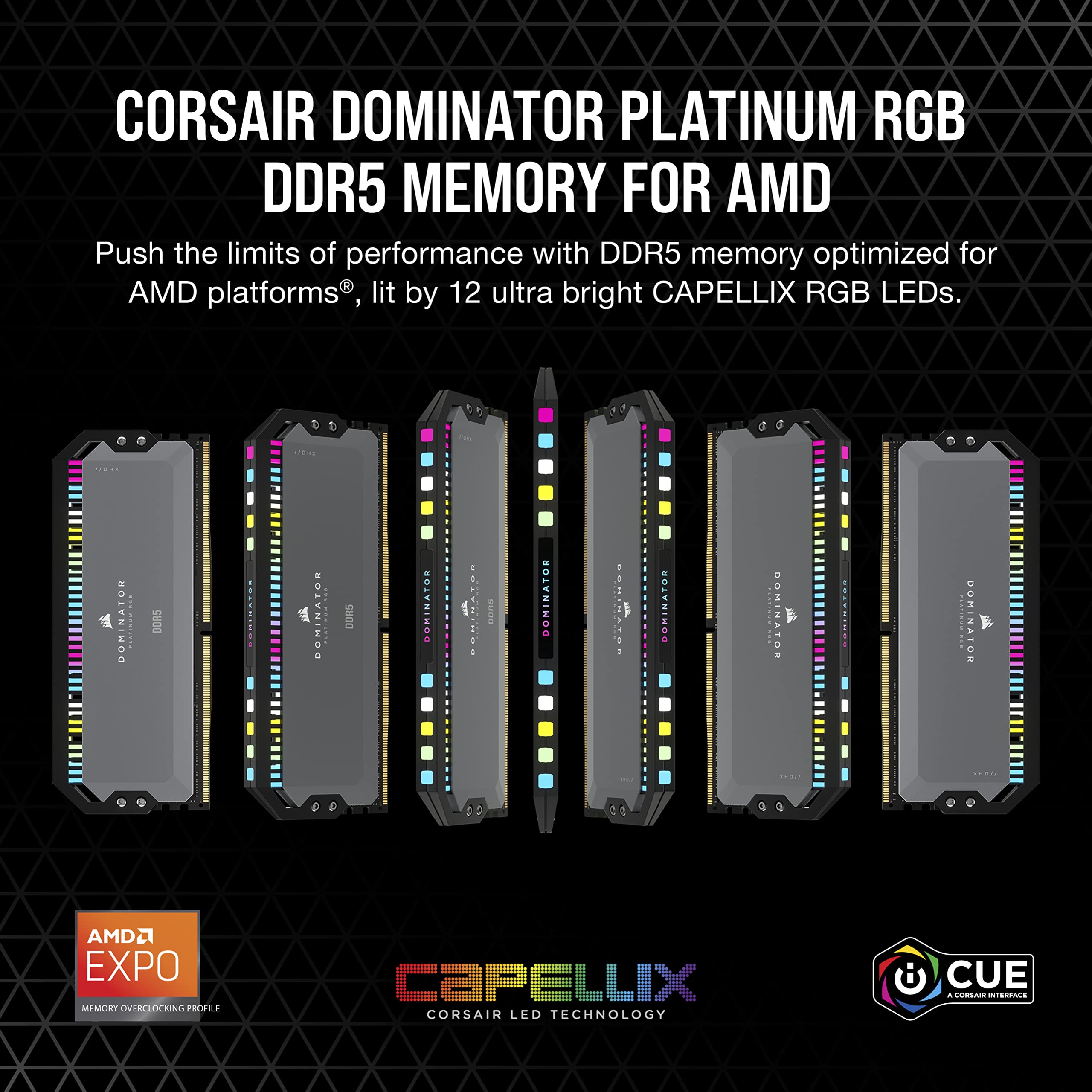 Foto 3 pulgar | Memoria De Ordenador Corsair Dominator Platinum Rgb Ddr5 32gb - Venta Internacional.