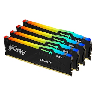 Foto 1 | Memoria Kingston Fury Beast Rgb Negra De 128 Gb (4 X 32 Gb) Ddr5 - Venta Internacional.