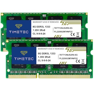 Foto 1 | Memoria Ram Timetec Kit 16 Gb (2 X 8 Gb) Ddr3 1333 Mhz Sodimm - Venta Internacional.