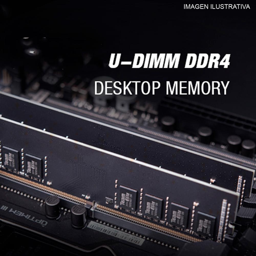 Foto 4 pulgar | Memoria Ram Ddr4 16gb 3200mhz Teamgroup Team Elite 1x16gb Negro Ted416g3200c2201memoria Ram Ddr4 16g