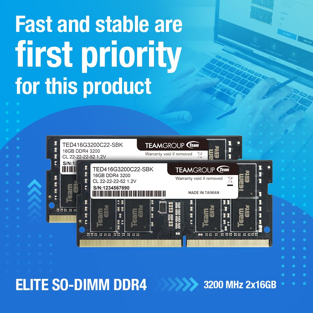 Foto 3 pulgar | Memoria Ram Teamgroup Elite Ddr4 De 32 Gb (2 X 16 Gb) A 3200 Mhz - Venta Internacional.