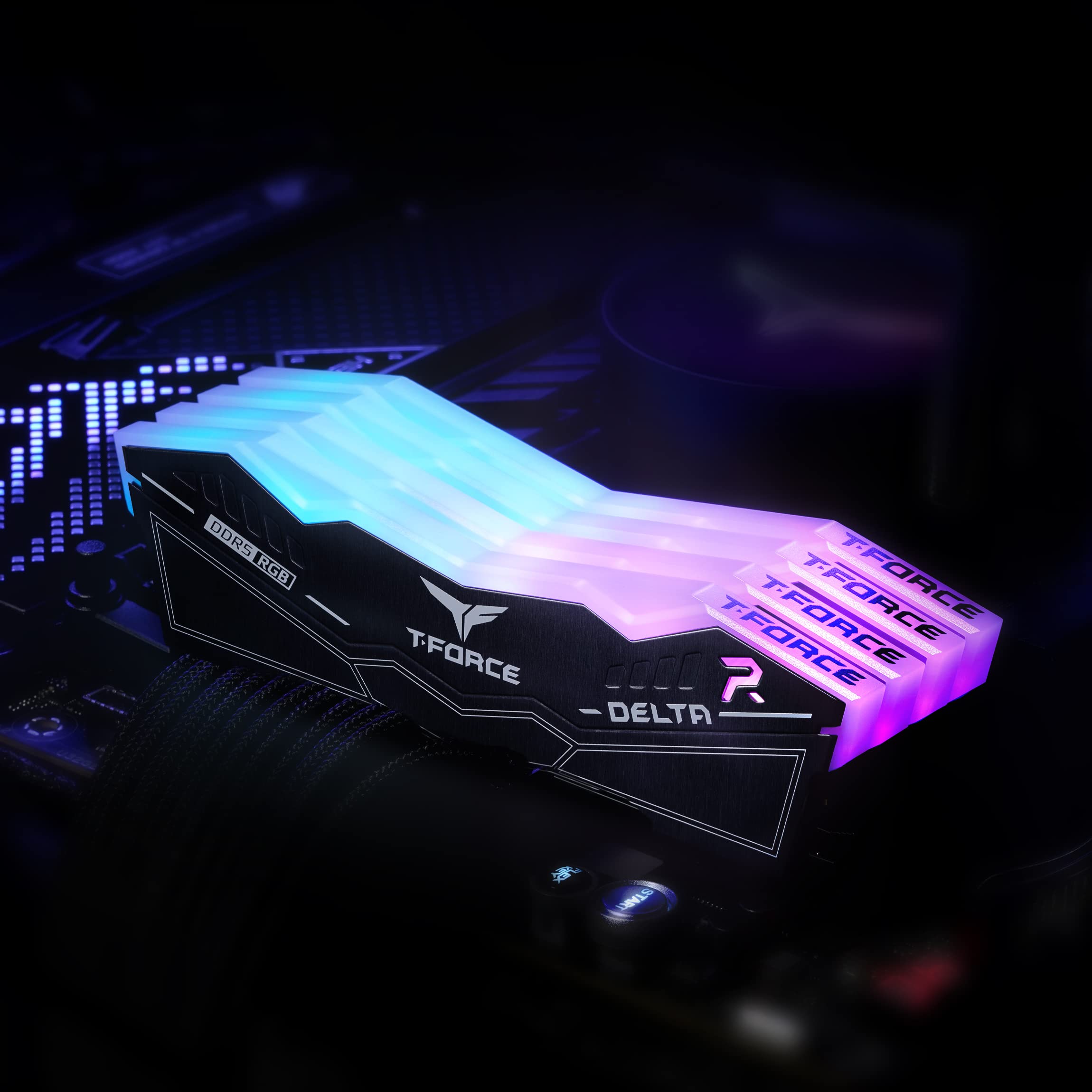 Foto 2 | Ram Teamgroup T-force Delta Rgb Ddr5 32 Gb (2 X 16 Gb) 6000 Mhz - Venta Internacional.