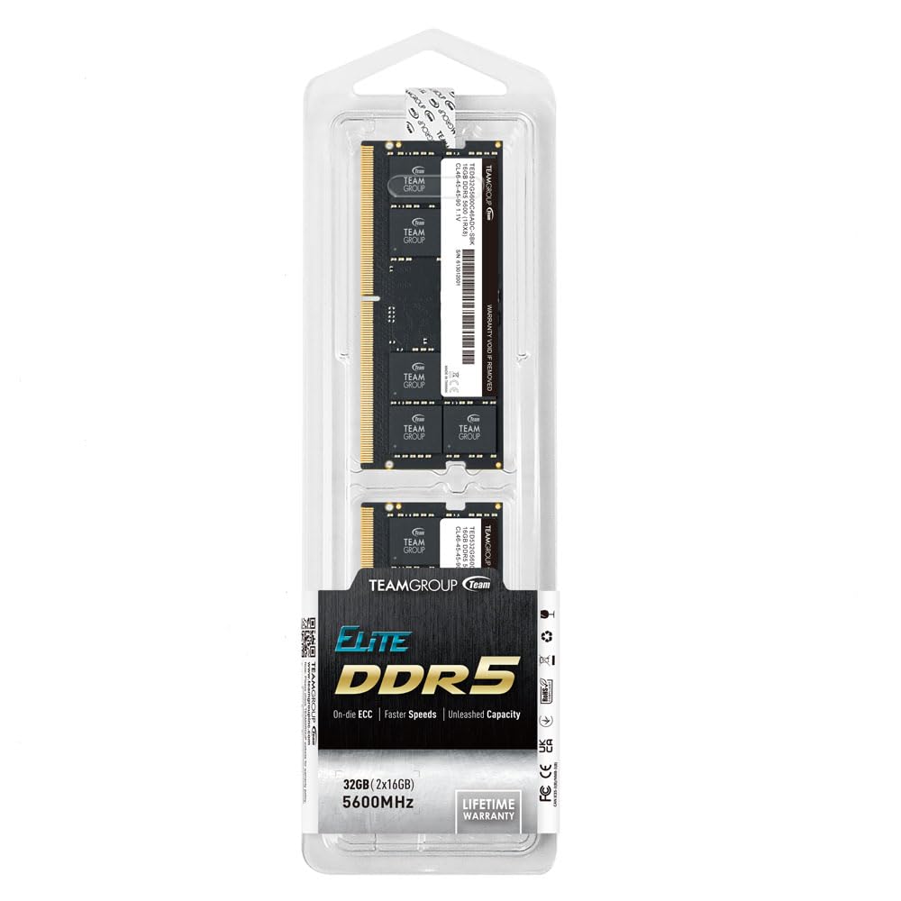 Foto 7 | Módulo De Memoria Para Portátil Ram Teamgroup Elite Ddr5 De 32 Gb (2 X 16 Gb) - Venta Internacional.