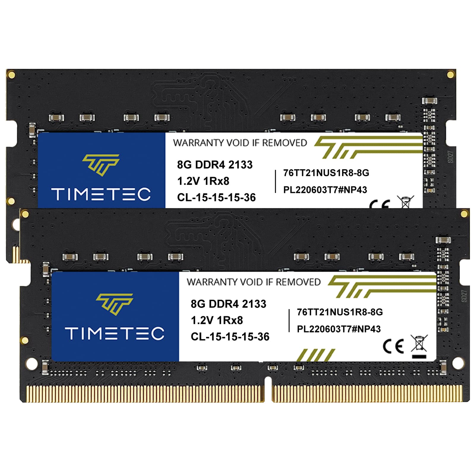 Foto 2 pulgar | Memoria Ram Timetec Kit 16gb (2x8 Gb) Ddr4 2133 Mhz Laptop - Venta Internacional.