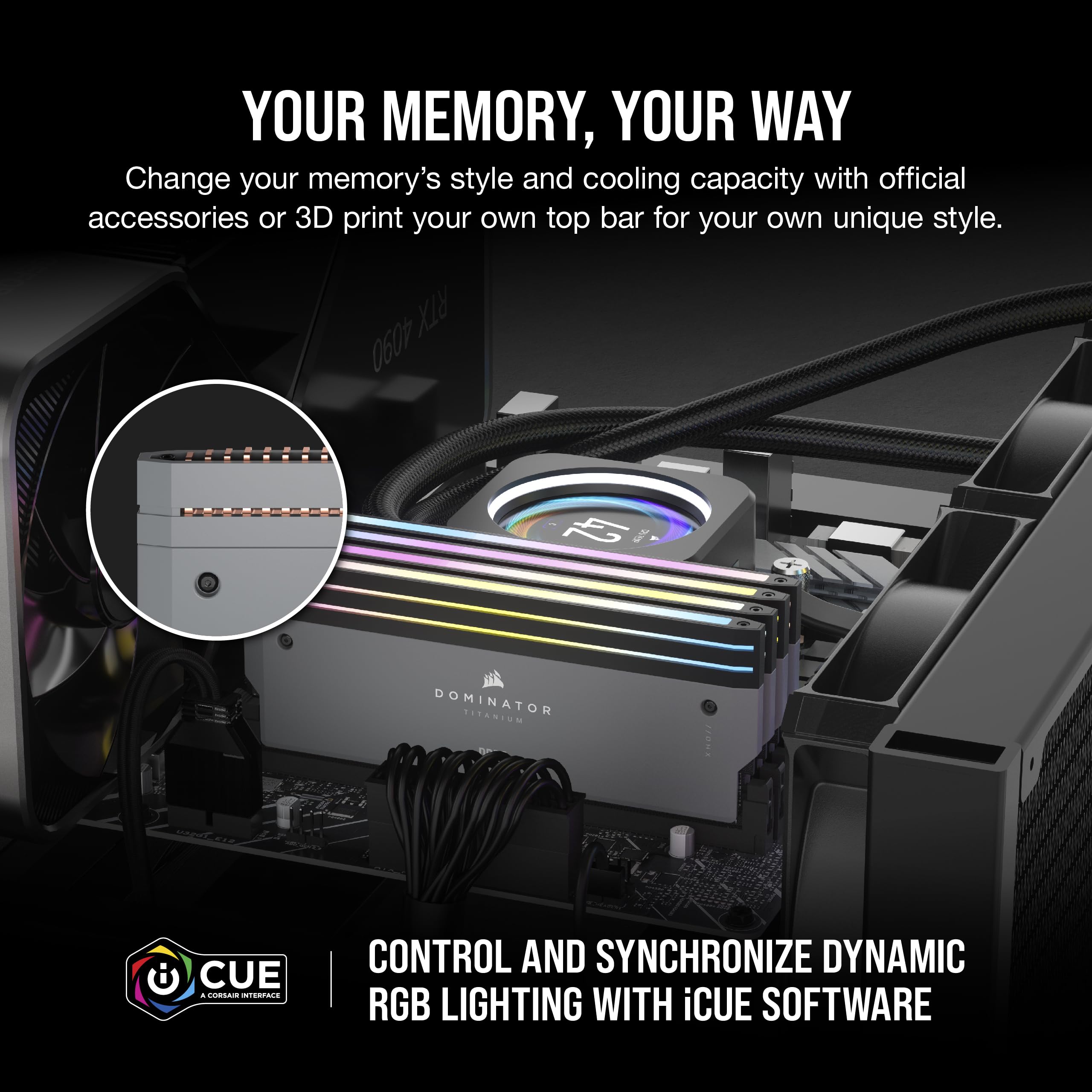 Foto 5 pulgar | Memoria De Ordenador Corsair Dominator Titanium Rgb Ddr5 64gb - Venta Internacional.