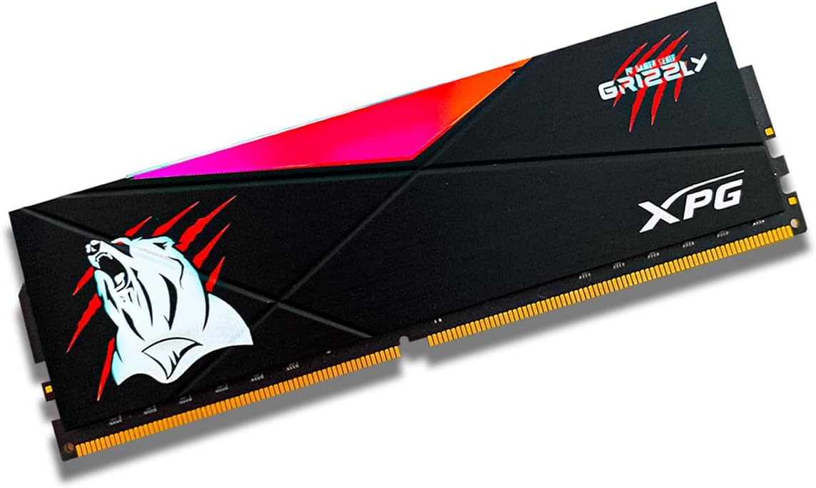 Foto 4 pulgar | Ram Adata D50 Grizzly Ddr4 8gb 3200 Negro Rgb Ax4u32008g16a-sb50gz