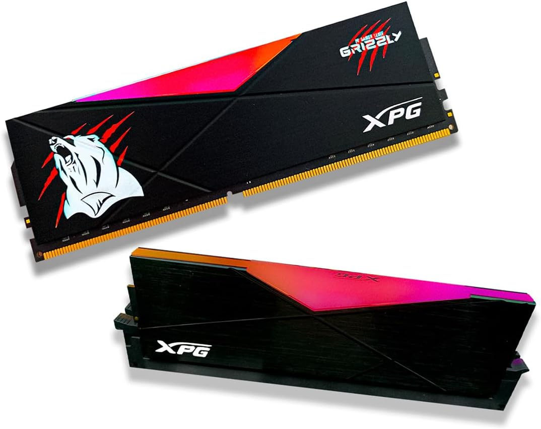 Foto 5 pulgar | Ram Adata D50 Grizzly Ddr4 8gb 3200 Negro Rgb Ax4u32008g16a-sb50gz