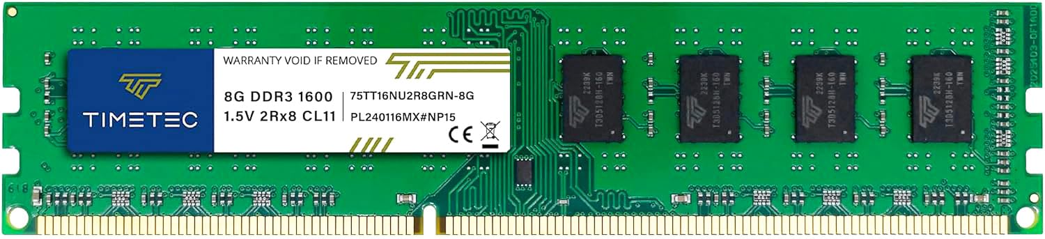 Foto 1 | Módulo De Memoria Ram Timetec 8 Gb Ddr3 1600 Mhz Pc3-12800 - Venta Internacional.