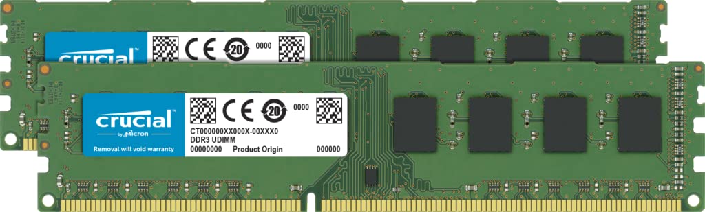 Foto 2 pulgar | Kit De Escritorio Ram Crucial De 16 Gb (2 X 8 Gb) Ddr3 1600 Mhz Cl11 - Venta Internacional.