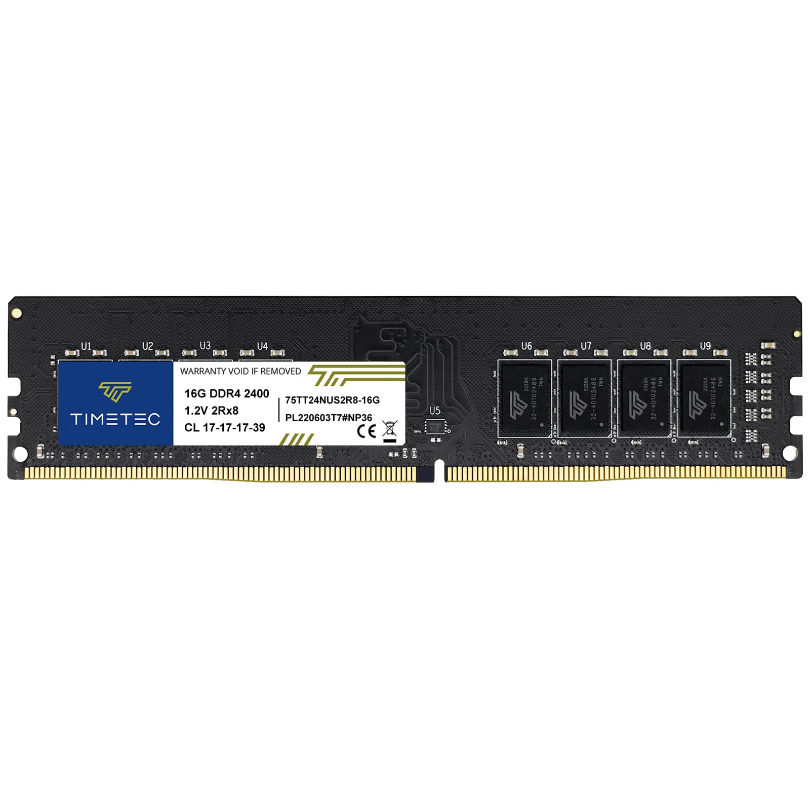 Foto 2 pulgar | Memoria Ram Timetec 16 Gb Ddr4 2400 Mhz Pc4-19200 Udimm - Venta Internacional.