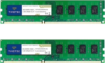 Foto 1 | Kit De Memoria Ram Timetec De 16 Gb (2 X 8 Gb) Ddr3 1600 Mhz Pc3-12800 - Venta Internacional.