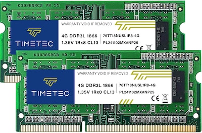 Foto 1 | Memoria Ram Timetec Kit De 8 Gb (2 X 4 Gb) Ddr3l 1866 Mhz Sodimm - Venta Internacional.