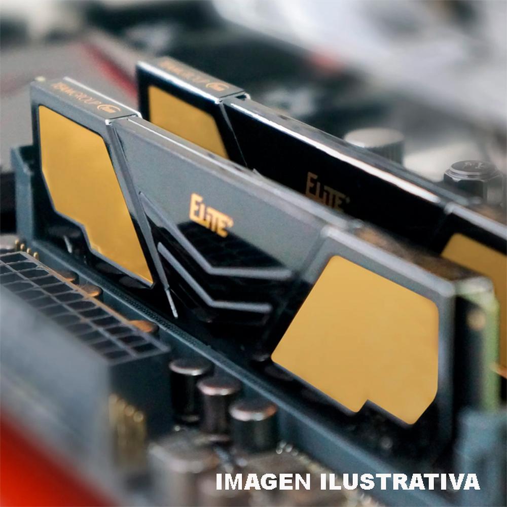 Foto 4 pulgar | Memoria RAM Ddr4 16 GB 3200mhz Teamgroup Elite 1x16 GB Tpd416g3200hc2201 Dorado