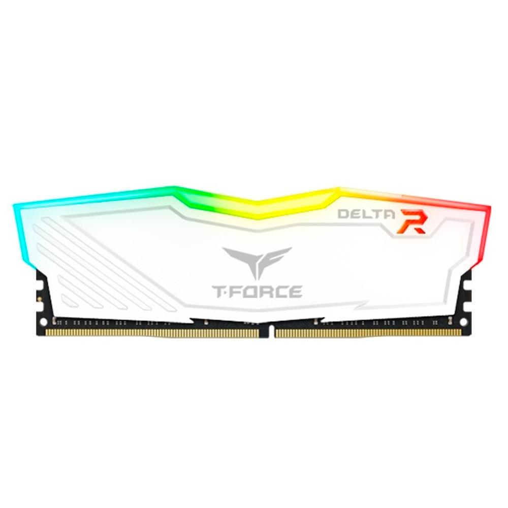 Foto 2 pulgar | Memoria RAM Ddr4 16gb 3200mhz Team Group T-Force Delta RGB 1x16gb Blanco