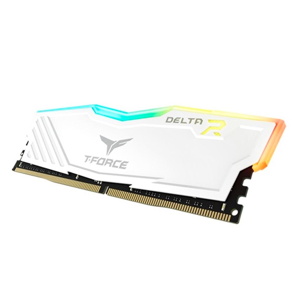 Foto 3 pulgar | Memoria RAM Ddr4 16gb 3200mhz Team Group T-Force Delta RGB 1x16gb Blanco