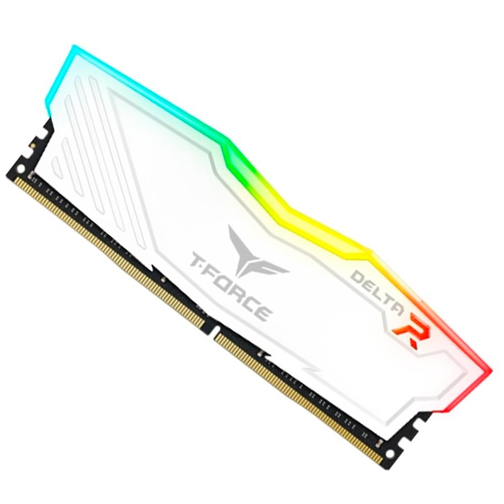 Foto 6 pulgar | Memoria RAM Ddr4 16gb 3200mhz Team Group T-Force Delta RGB 1x16gb Blanco
