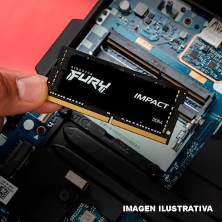 Foto 4 | Memoria Ram Ddr4 8gb 3200mhz Kingston Fury Impact Laptop Kf432s20ib/8r color Negro
