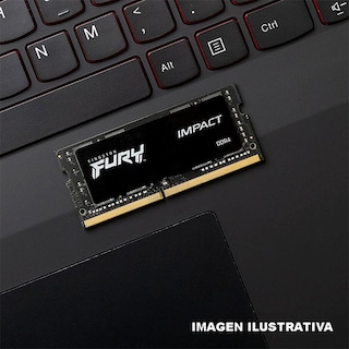 Foto 5 | Memoria Ram Ddr4 8gb 3200mhz Kingston Fury Impact Laptop Kf432s20ib/8r color Negro