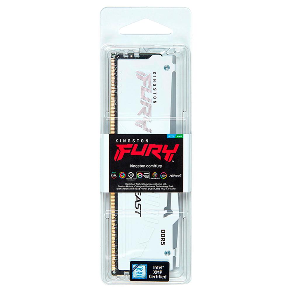 Foto 6 | Memoria Ram Ddr5 32gb 5200mt/s Kingston Fury Beast Rgb 1x32gb Blanco Kf552c36bwea-32