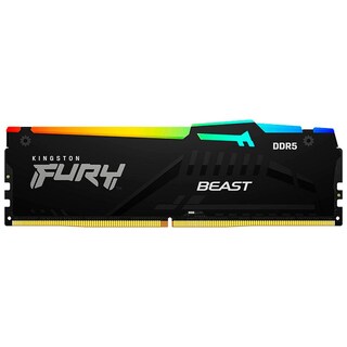 Foto 1 | Memoria Ram Ddr5 32gb 5600mt/s Kingston Fury Beast Rgb 1x32gb Negro Kf556c36bbea-32