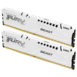 Foto 2 | Memoria Ram Ddr5 64gb 5600mt/s Kingston Fury Beast 2x32gb Blanco Kf556c36bwek2-64