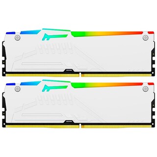 Foto 3 | Memoria RAM DDR5 64 GB 5600mt/s Kingston Fury Beast RGB 2x32 GB KF556C36BWEAK2-64 Blanco