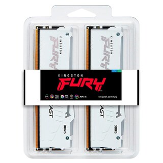 Foto 6 | Memoria RAM DDR5 64 GB 5600mt/s Kingston Fury Beast RGB 2x32 GB KF556C36BWEAK2-64 Blanco