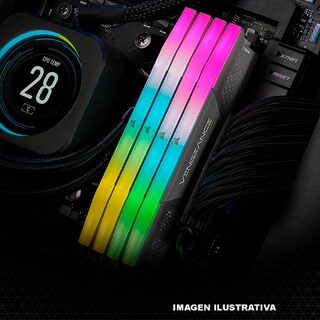 Foto 6 | Memoria RAM Ddr5 64gb 5200mt/s Corsair Vengeance RGB Amd Expo 2x32gb Gris