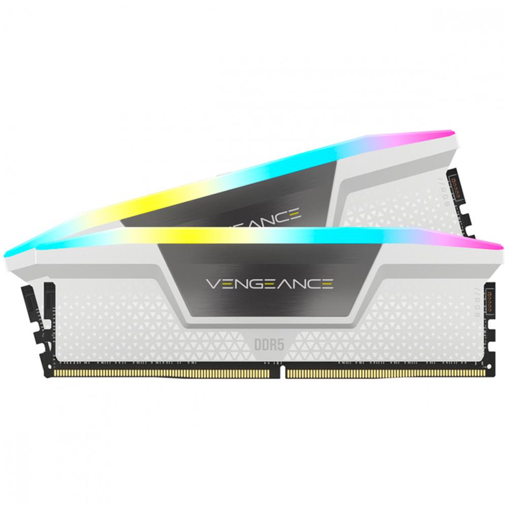 Foto 3 pulgar | Memoria RAM Ddr5 64gb 5200mt/s Corsair Vengeance RGB 2x32gb Blanco