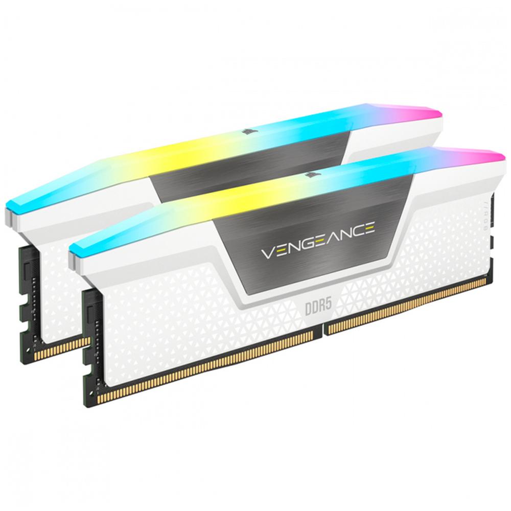 Foto 4 pulgar | Memoria RAM Ddr5 64gb 5200mt/s Corsair Vengeance RGB 2x32gb Blanco