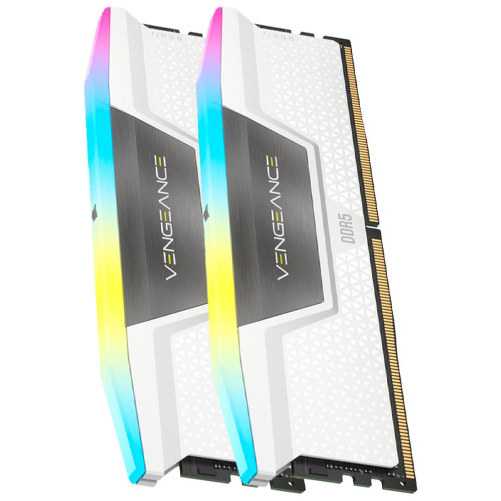 Foto 5 pulgar | Memoria RAM Ddr5 64gb 5200mt/s Corsair Vengeance RGB 2x32gb Blanco
