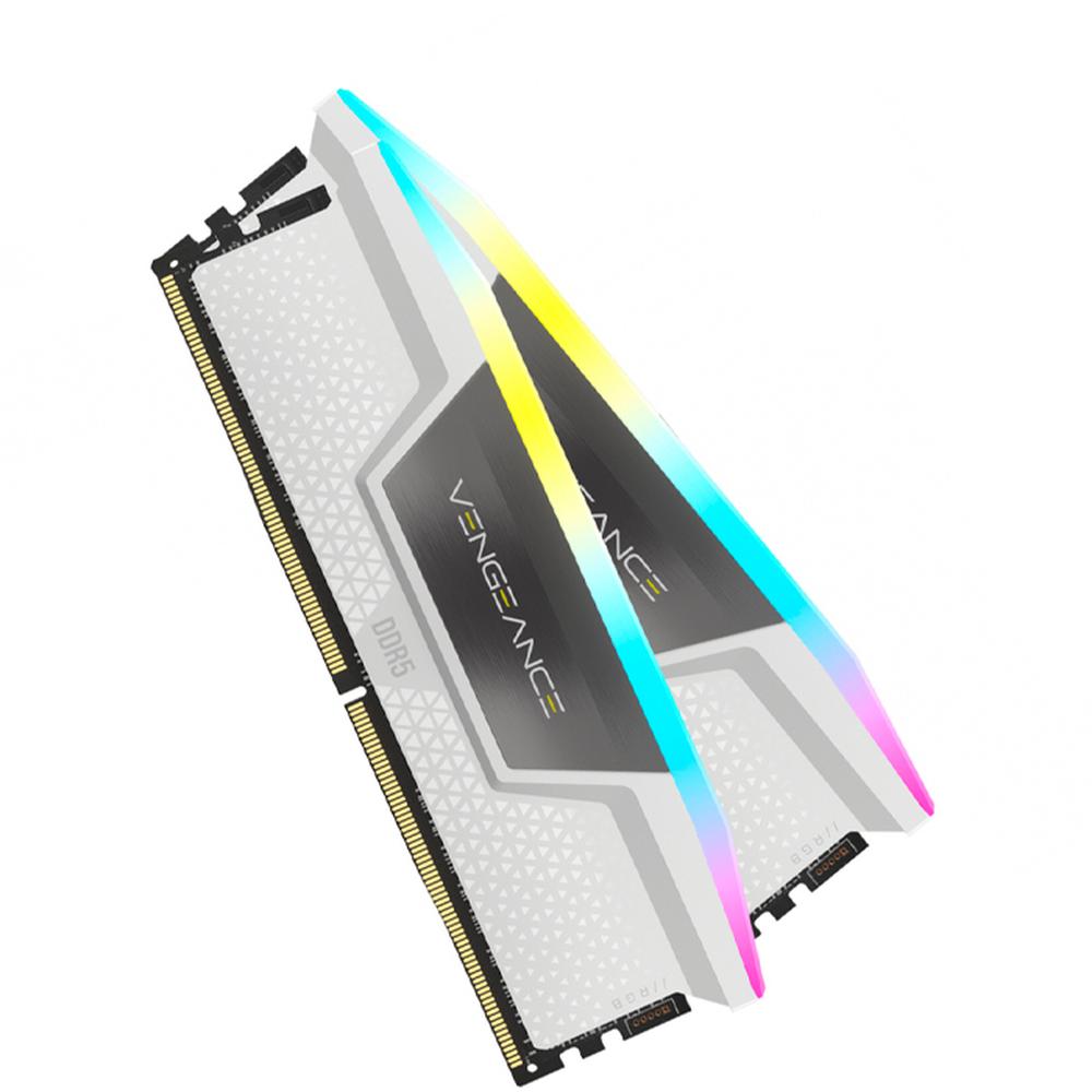 Foto 6 pulgar | Memoria RAM Ddr5 64gb 5200mt/s Corsair Vengeance RGB 2x32gb Blanco
