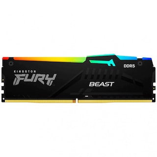 Foto 1 | Memoria RAM Ddr5 16gb 5200mt/s Kingston Fury Beast RGB 1x16gb Kf552c40bba-16 Negra
